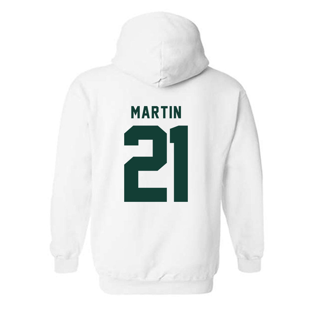 Michigan State - NCAA Women's Soccer : Maleeya Martin - Generic Shersey Hooded Sweatshirt-1