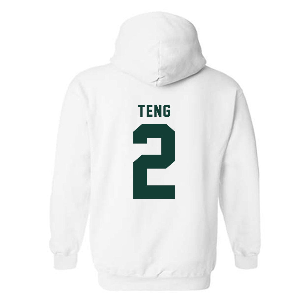 Michigan State - NCAA Men's Basketball : Kur Teng - Hooded Sweatshirt-1