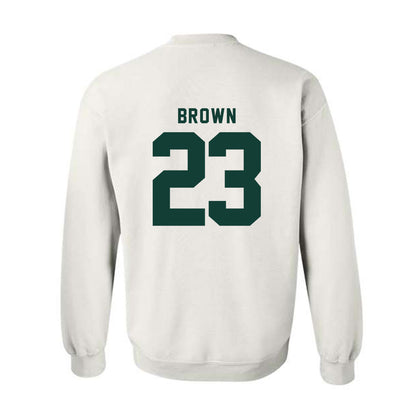 Michigan State - NCAA Women's Basketball : Jalyn Brown - Generic Shersey Crewneck Sweatshirt-1
