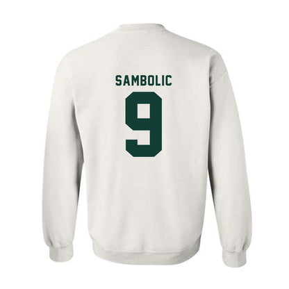 Michigan State - NCAA Women's Basketball : Sara Sambolic - Generic Shersey Crewneck Sweatshirt-1