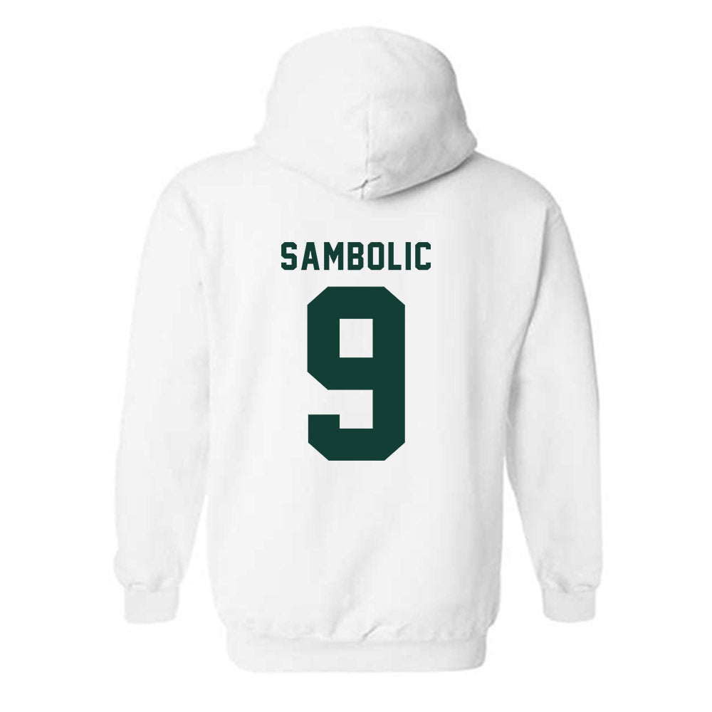 Michigan State - NCAA Women's Basketball : Sara Sambolic - Generic Shersey Hooded Sweatshirt-1