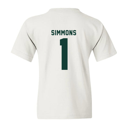 Michigan State - NCAA Women's Basketball : Jaddan Simmons - Youth T-Shirt-1