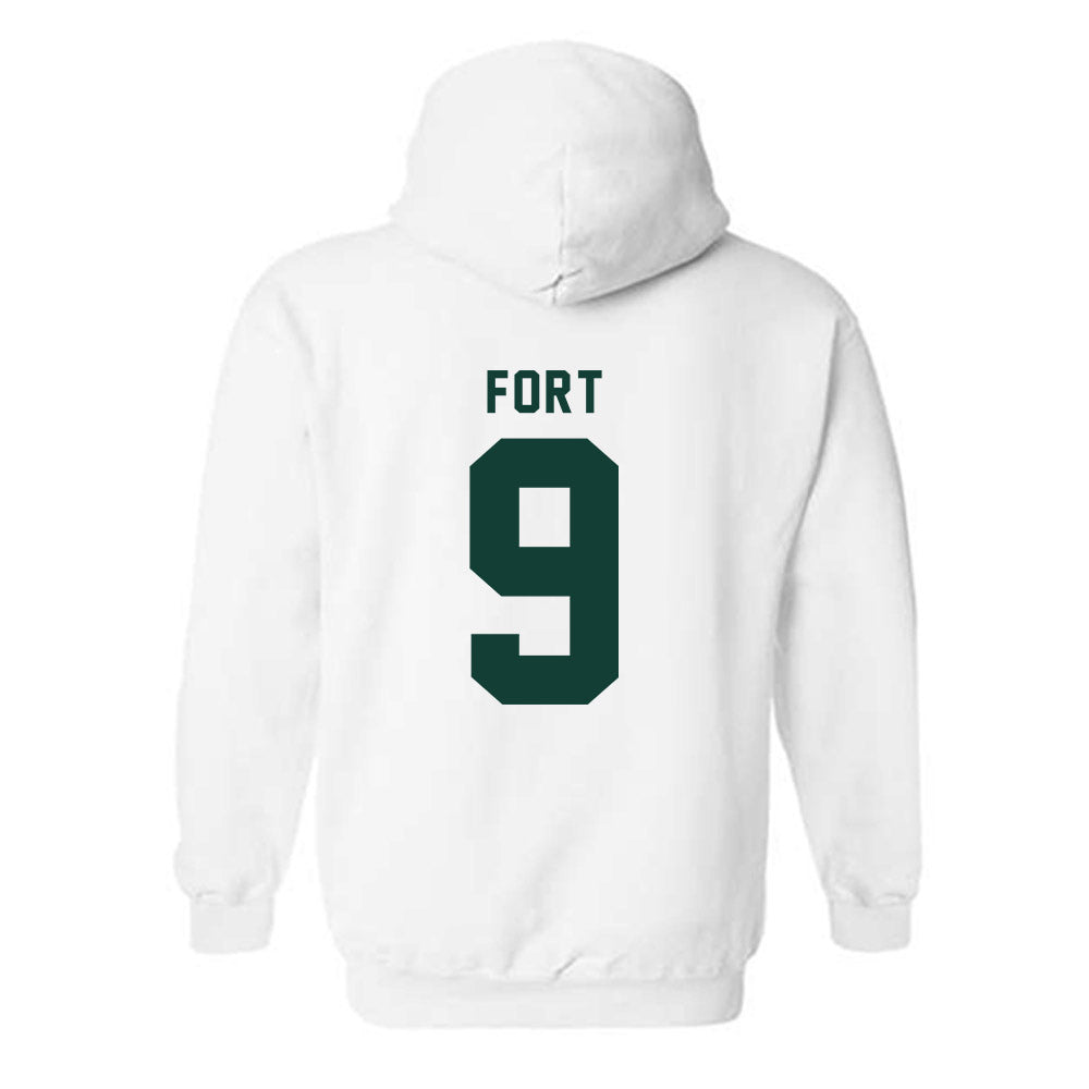 Michigan State - NCAA Men's Basketball : Trey Fort - Generic Shersey Hooded Sweatshirt-1