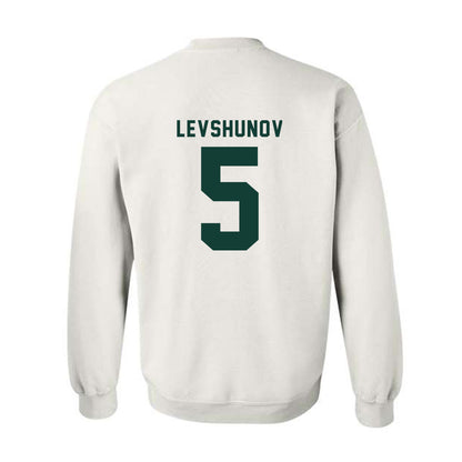 Michigan State - NCAA Men's Ice Hockey : Artyom Levshunov - Crewneck Sweatshirt-1