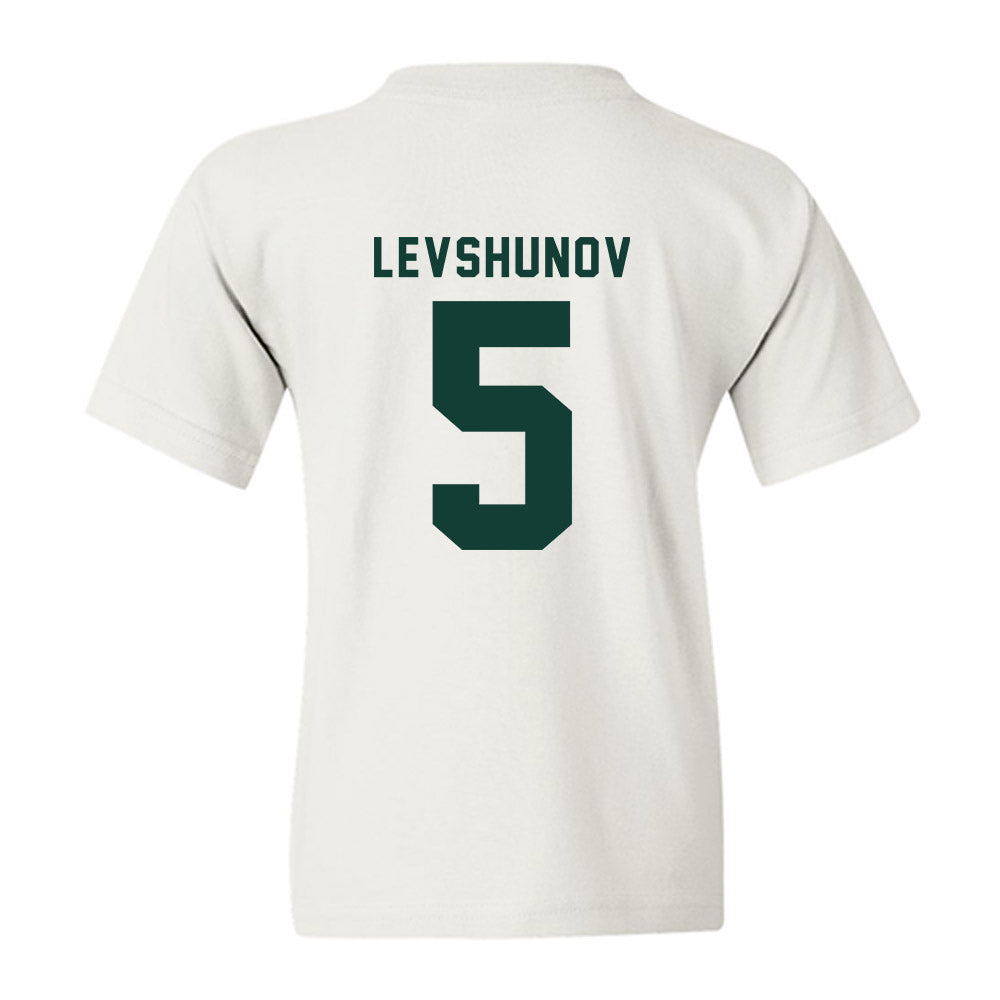 Michigan State - NCAA Men's Ice Hockey : Artyom Levshunov - Youth T-Shirt-1