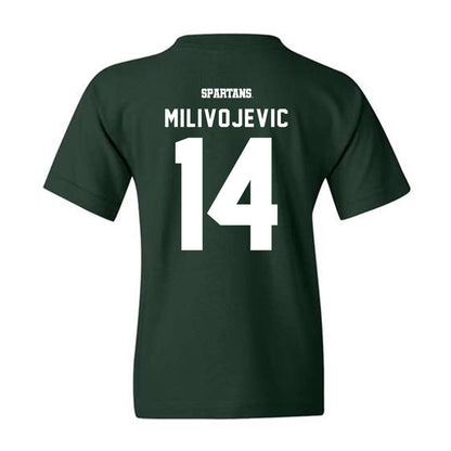 Michigan State - NCAA Football : Alessio Milivojevic - Youth T-Shirt