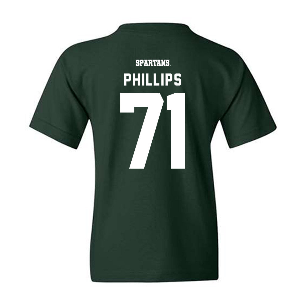 Michigan State - NCAA Football : Kristian Phillips - Classic Shersey Youth T-Shirt-1