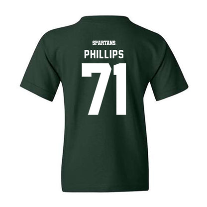 Michigan State - NCAA Football : Kristian Phillips - Classic Shersey Youth T-Shirt-1