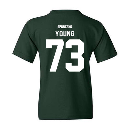 Michigan State - NCAA Football : Rustin Young - Youth T-Shirt-1