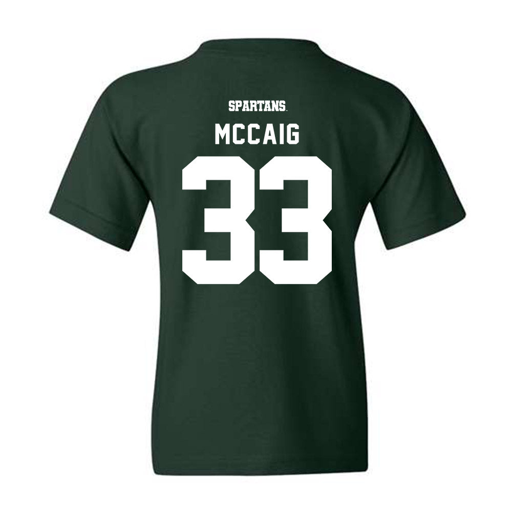 Michigan State - NCAA Football : Jaxon McCaig - Youth T-Shirt