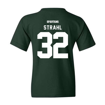 Michigan State - NCAA Men's Ice Hockey : Melvin Strahl - Classic Shersey Youth T-Shirt-1