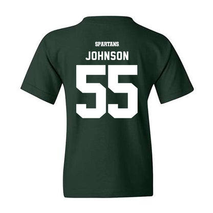 Michigan State - NCAA Football : Rakeem Johnson - Youth T-Shirt-1