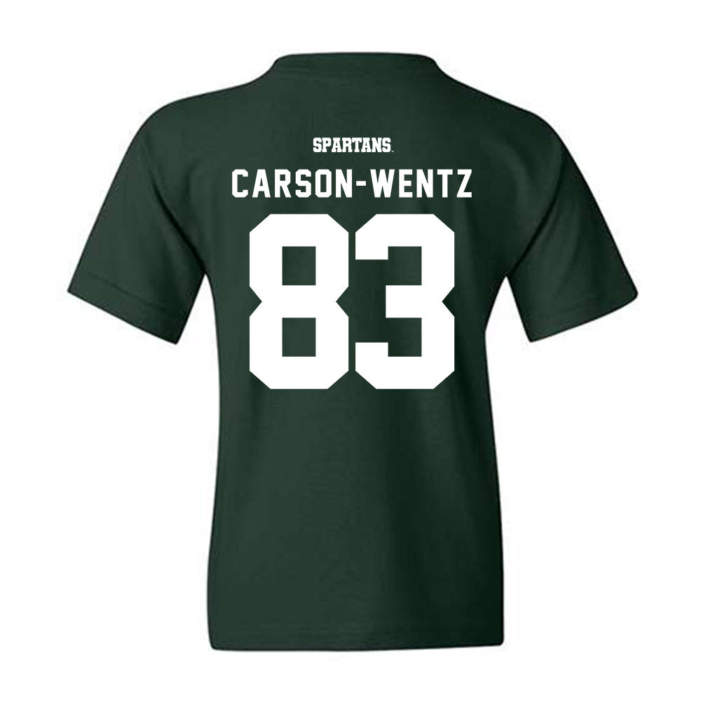 Michigan State - NCAA Football : Jack Carson-wentz - Youth T-Shirt-1