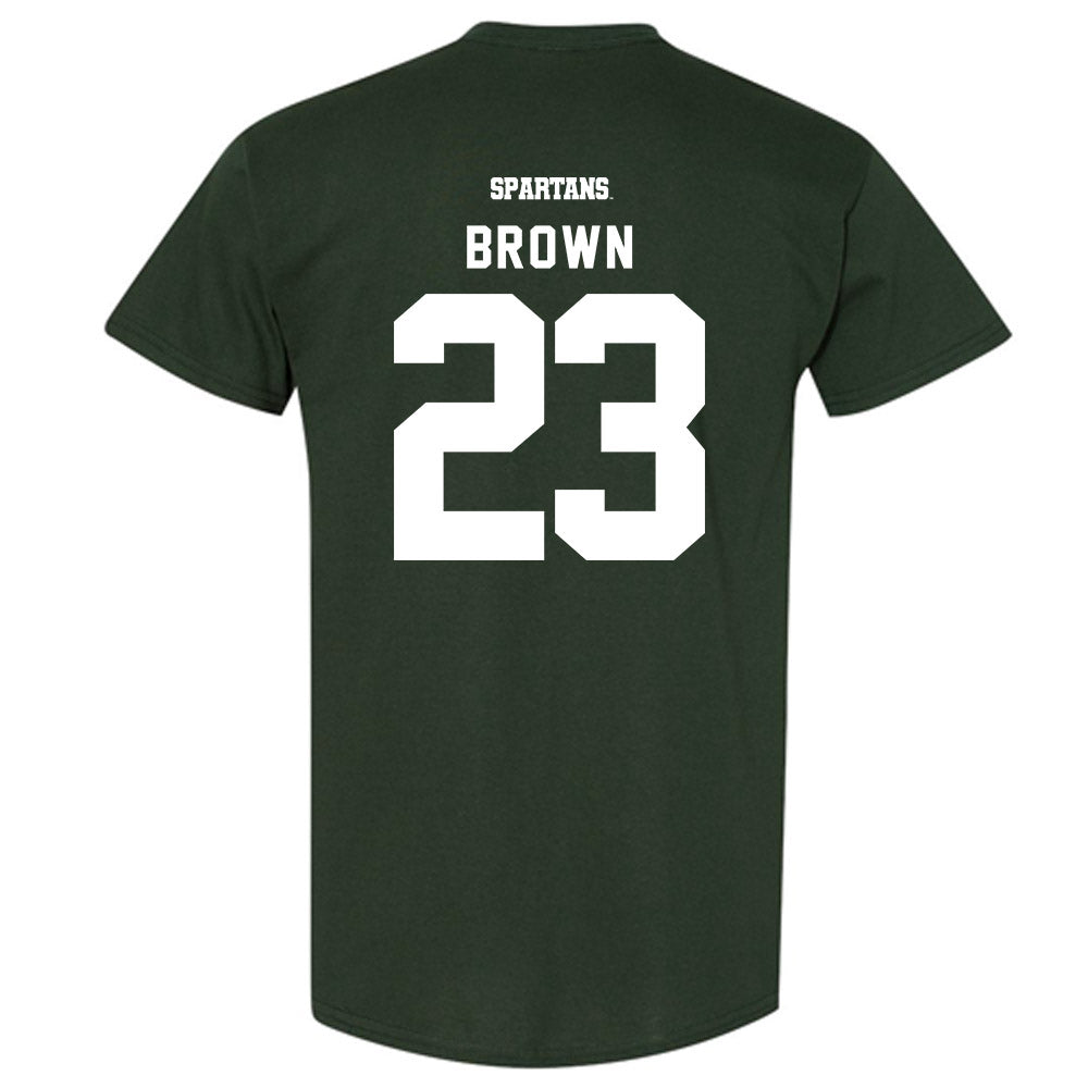 Michigan State - NCAA Women's Basketball : Jalyn Brown - Classic Shersey T-Shirt-1