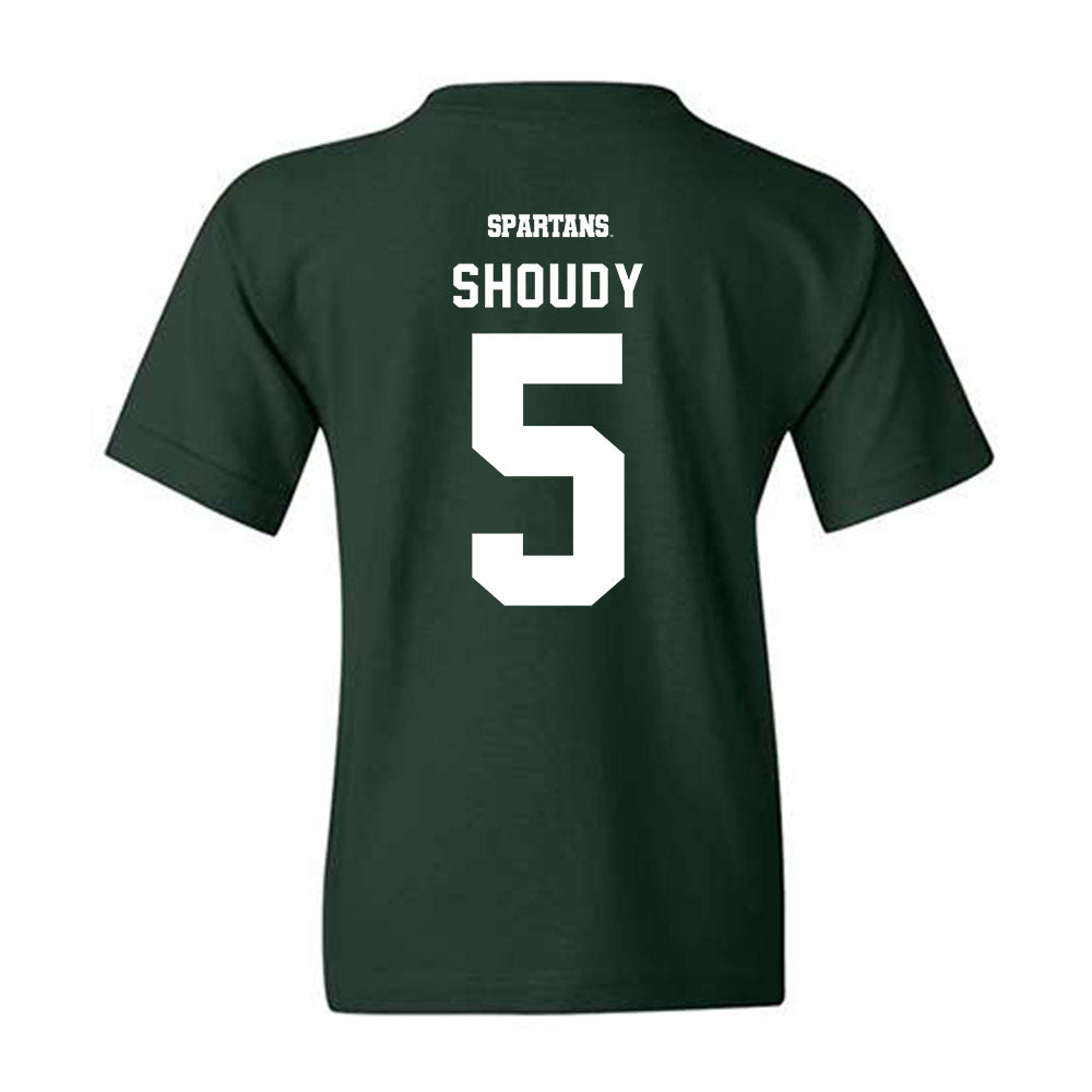Michigan State - NCAA Men's Ice Hockey : Travis Shoudy - Classic Shersey Youth T-Shirt-1