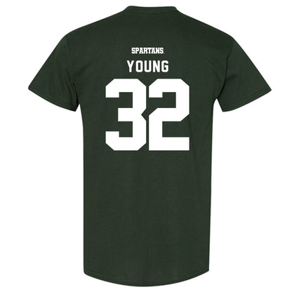 Michigan State - NCAA Football : Evan Young - Classic Shersey T-Shirt-1