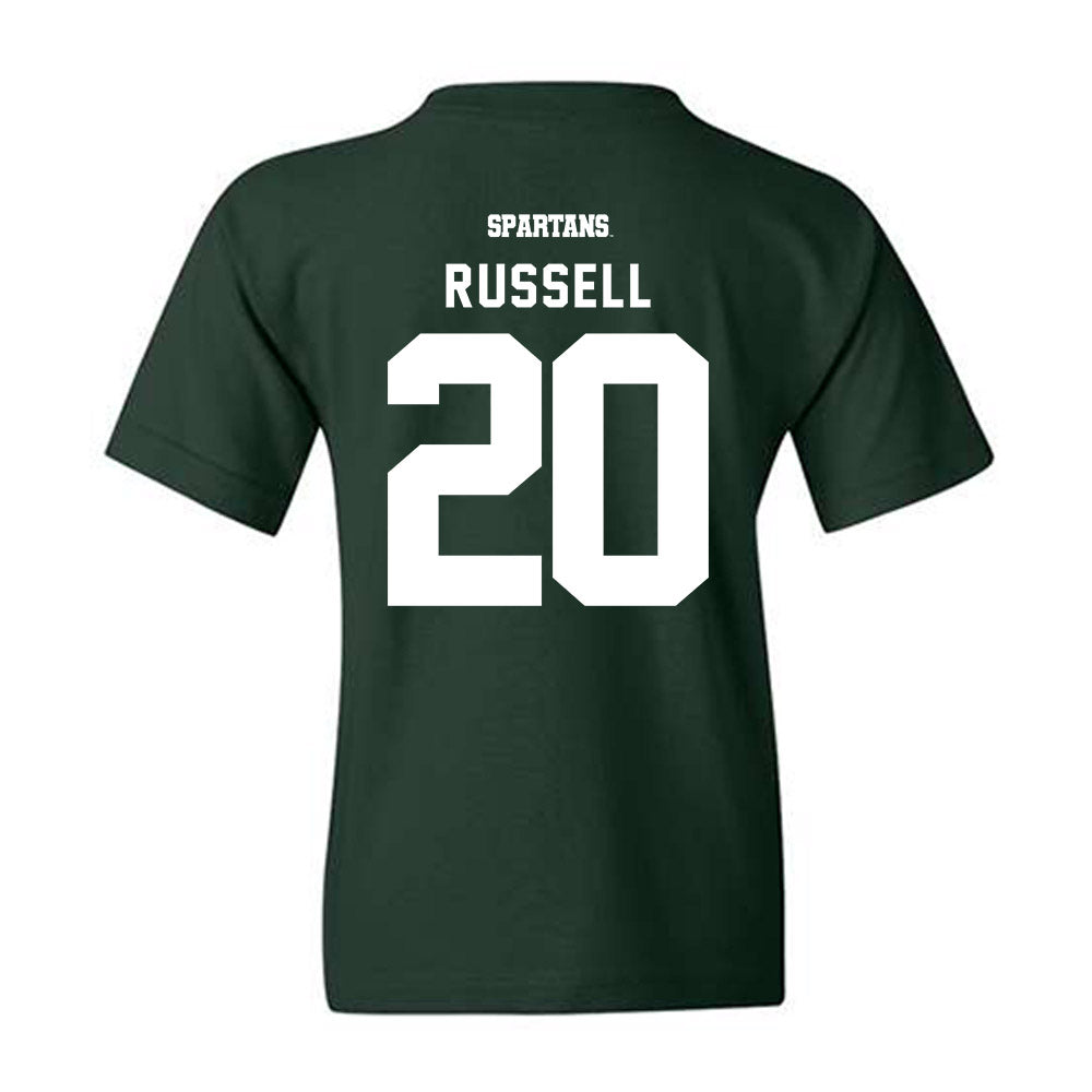 Michigan State - NCAA Men's Ice Hockey : Daniel Russell - Youth T-Shirt-1