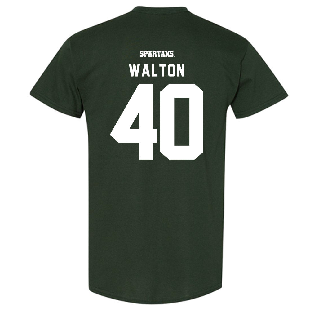 Michigan State - NCAA Men's Basketball : Brennan Walton - T-Shirt-1