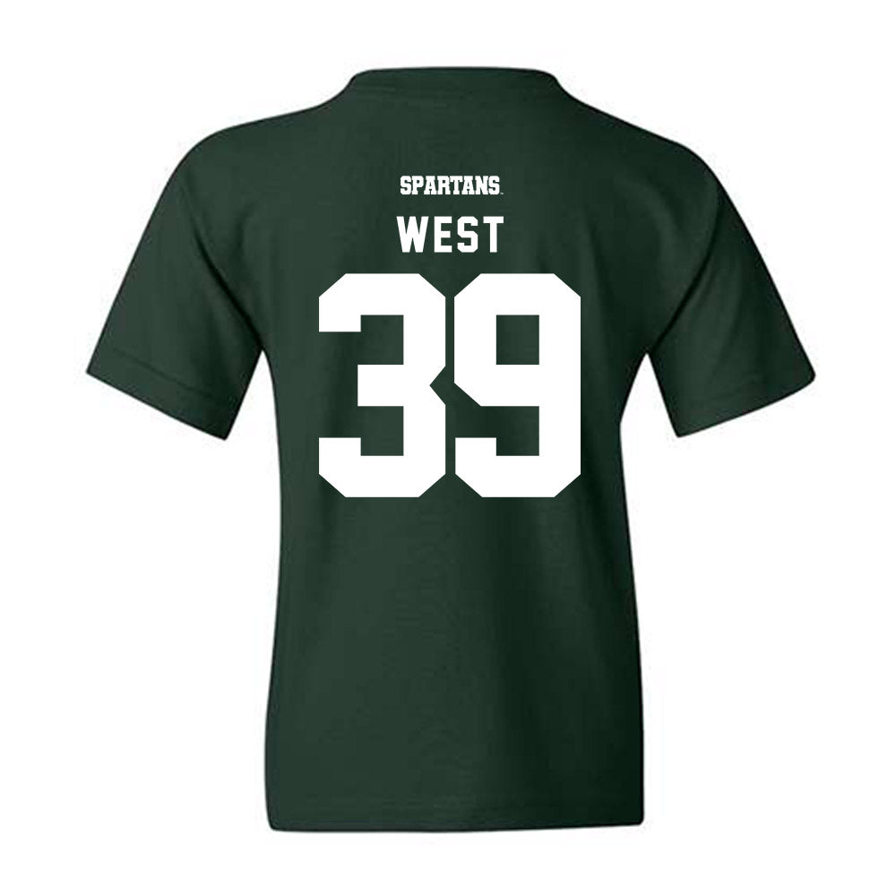 Michigan State - NCAA Football : Elisha West - Classic Shersey Youth T-Shirt-1