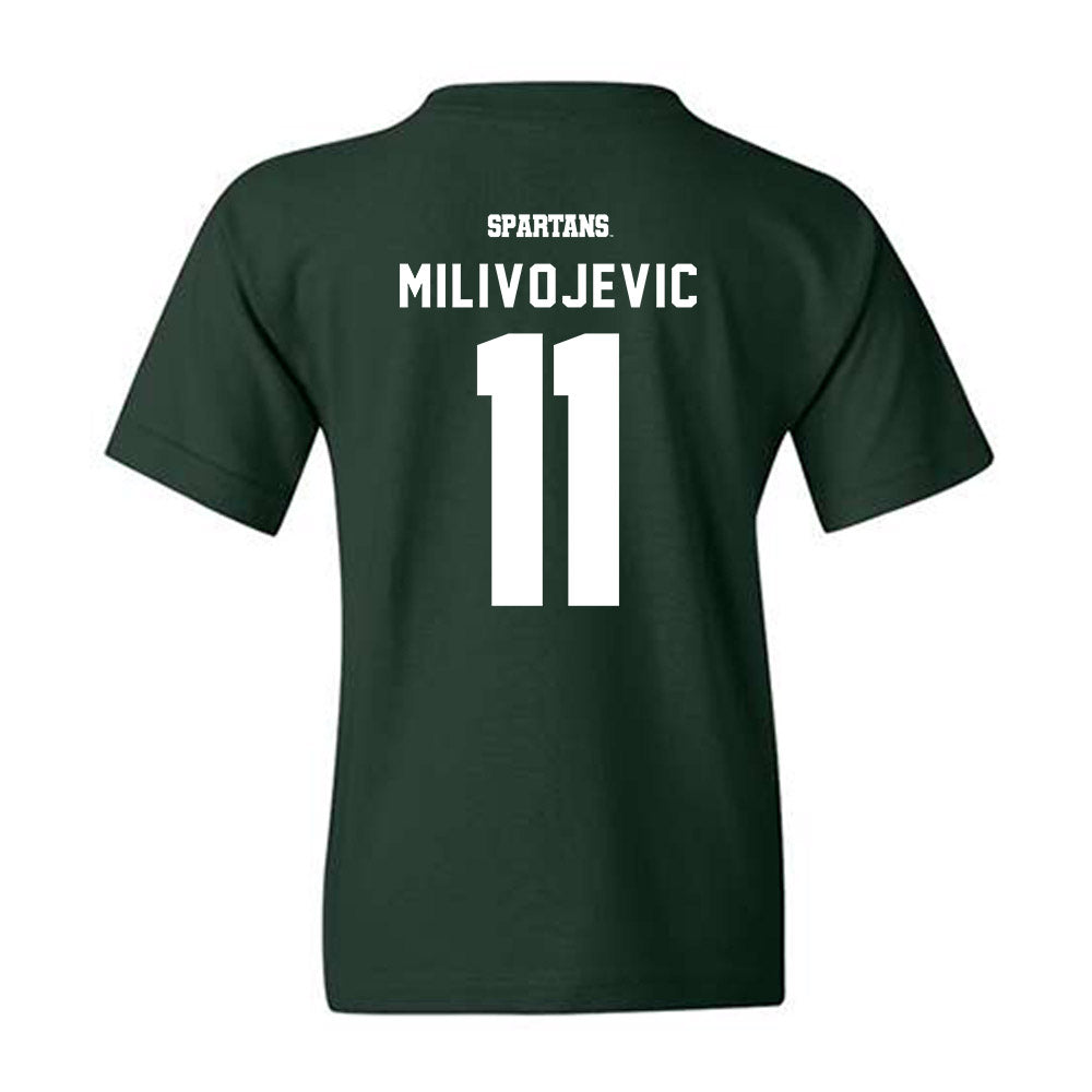 Michigan State - NCAA Football : Alessio Milivojevic - Youth T-Shirt-1
