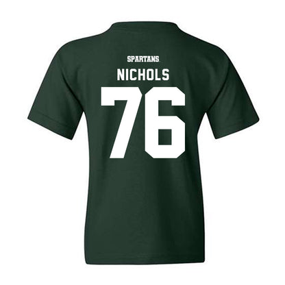Michigan State - NCAA Football : Drew Nichols - Classic Shersey Youth T-Shirt-1
