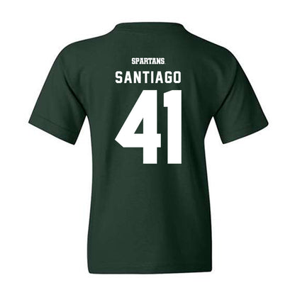 Michigan State - NCAA Football : David Santiago - Youth T-Shirt-1