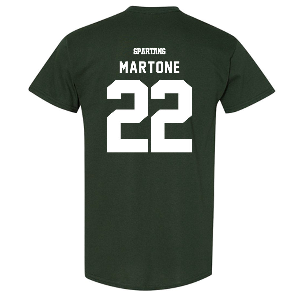 Michigan State - NCAA Men's Ice Hockey : Porter Martone - Classic Shersey T-Shirt-1