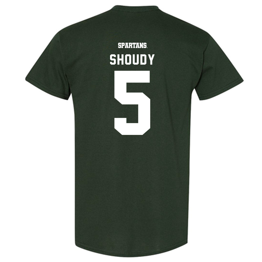 Michigan State - NCAA Men's Ice Hockey : Travis Shoudy - Classic Shersey T-Shirt-1