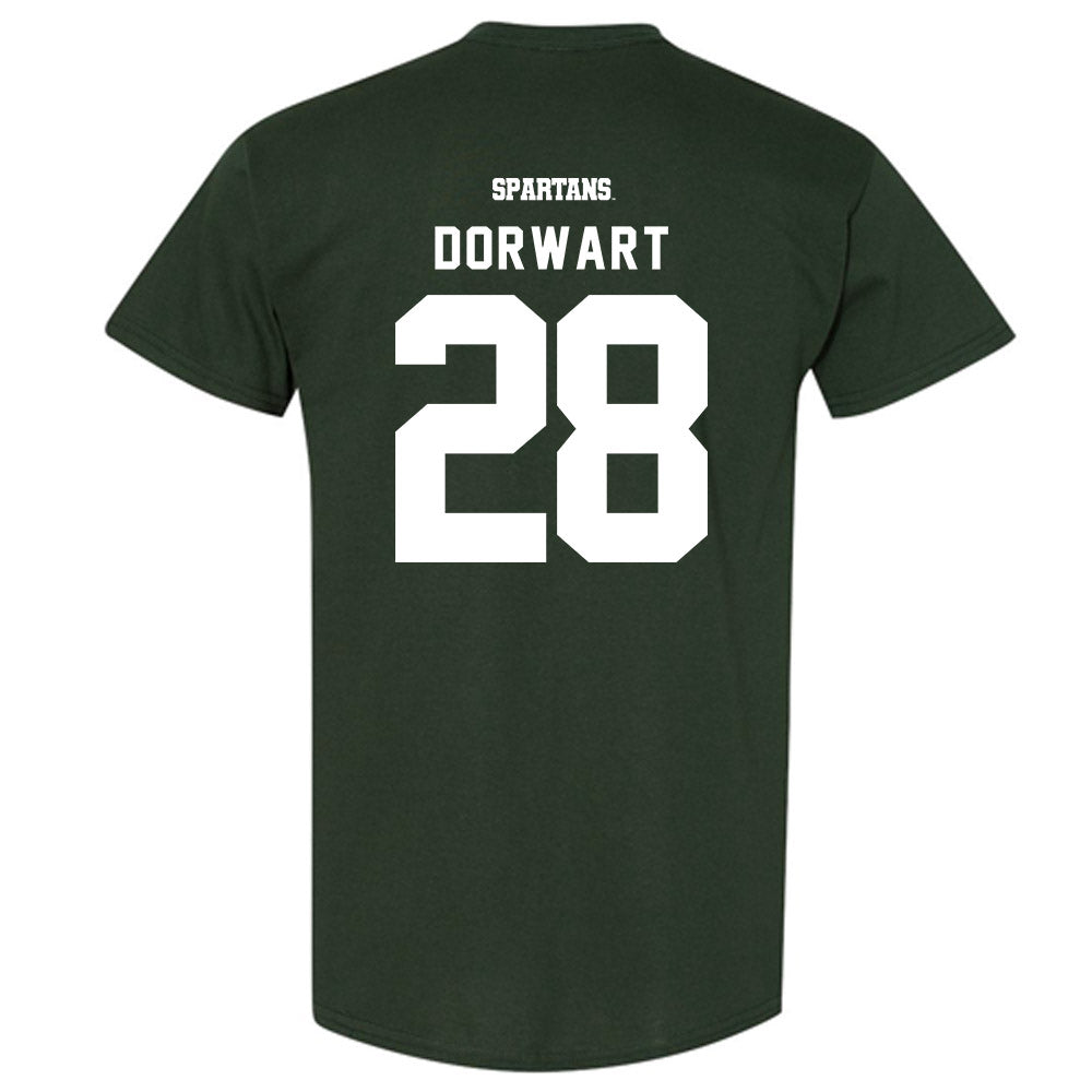 Michigan State - NCAA Men's Ice Hockey : Karsen Dorwart - T-Shirt-1