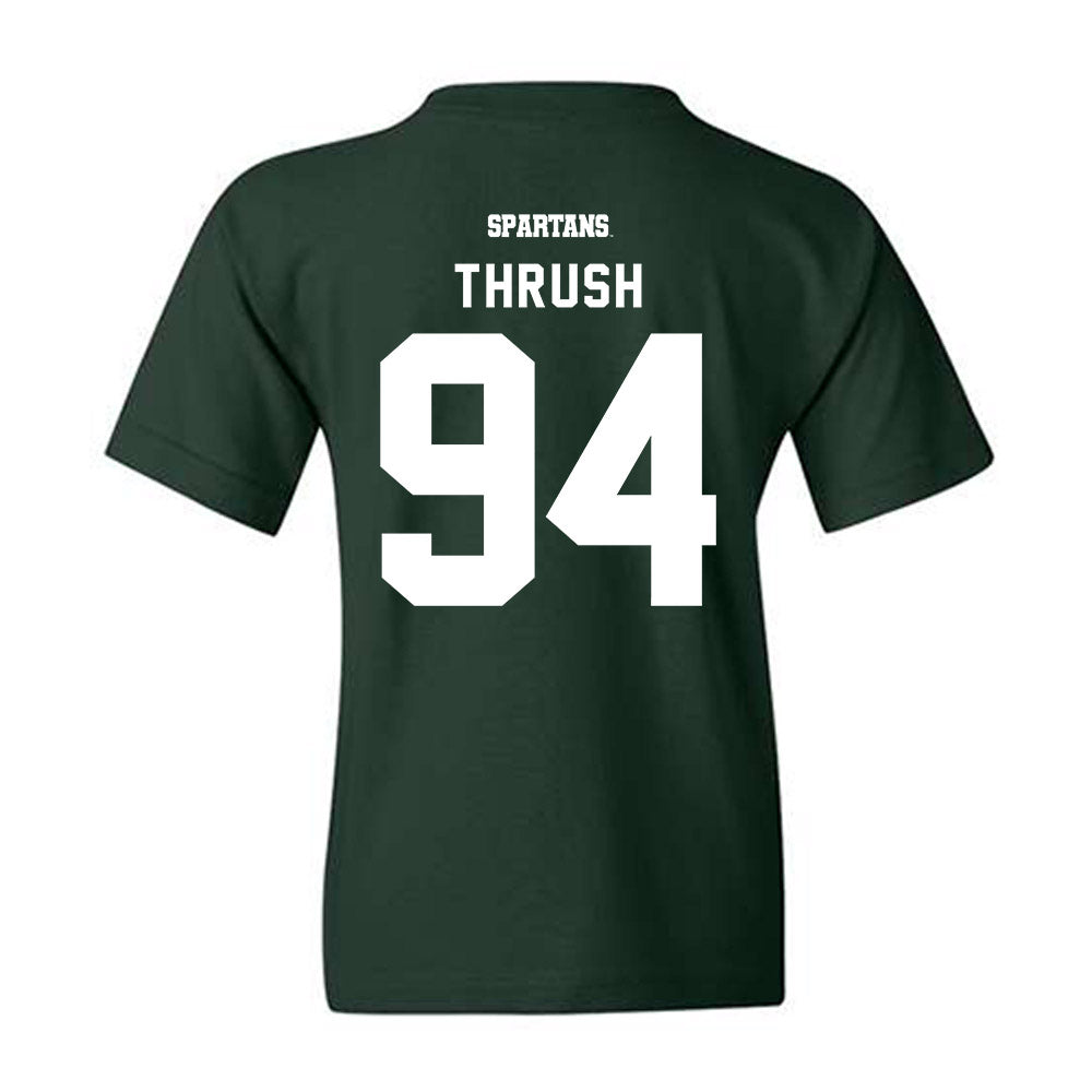 Michigan State - NCAA Football : Cal Thrush - Youth T-Shirt-1