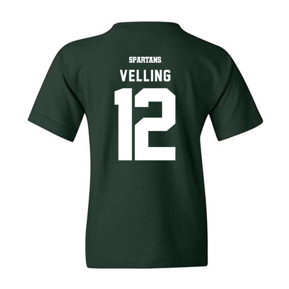 Michigan State - NCAA Football : Jack Velling - Youth T-Shirt-1