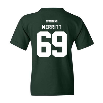 Michigan State - NCAA Football : Jacob Merritt - Youth T-Shirt