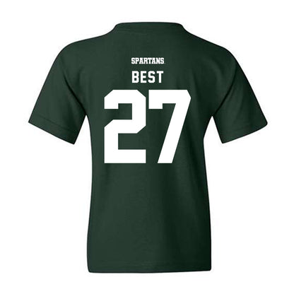 Michigan State - NCAA Men's Ice Hockey : Gavin Best - Youth T-Shirt-1