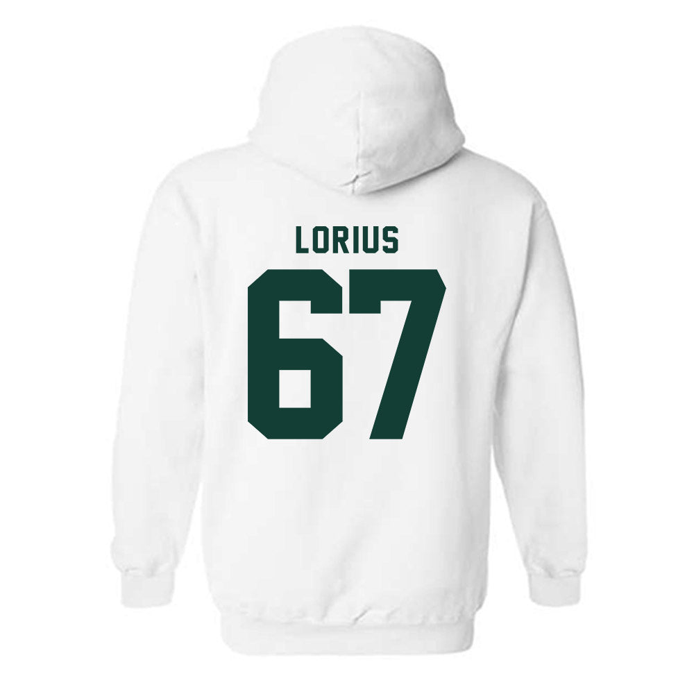 Michigan State - NCAA Football : Hayden Lorius - Classic Shersey Hooded Sweatshirt-1