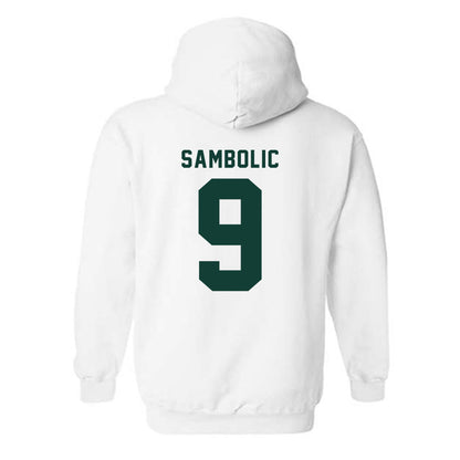 Michigan State - NCAA Women's Basketball : Sara Sambolic - Classic Shersey Hooded Sweatshirt-1