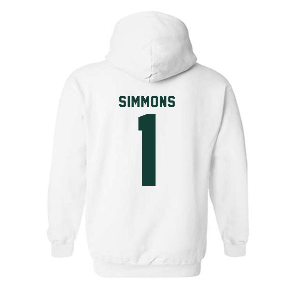 Michigan State - NCAA Women's Basketball : Jaddan Simmons - Classic Shersey Hooded Sweatshirt-1