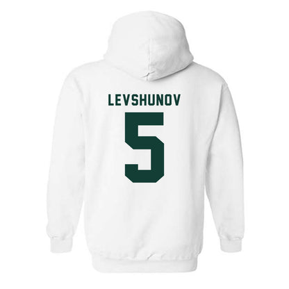 Michigan State - NCAA Men's Ice Hockey : Artyom Levshunov - Classic Shersey Hooded Sweatshirt