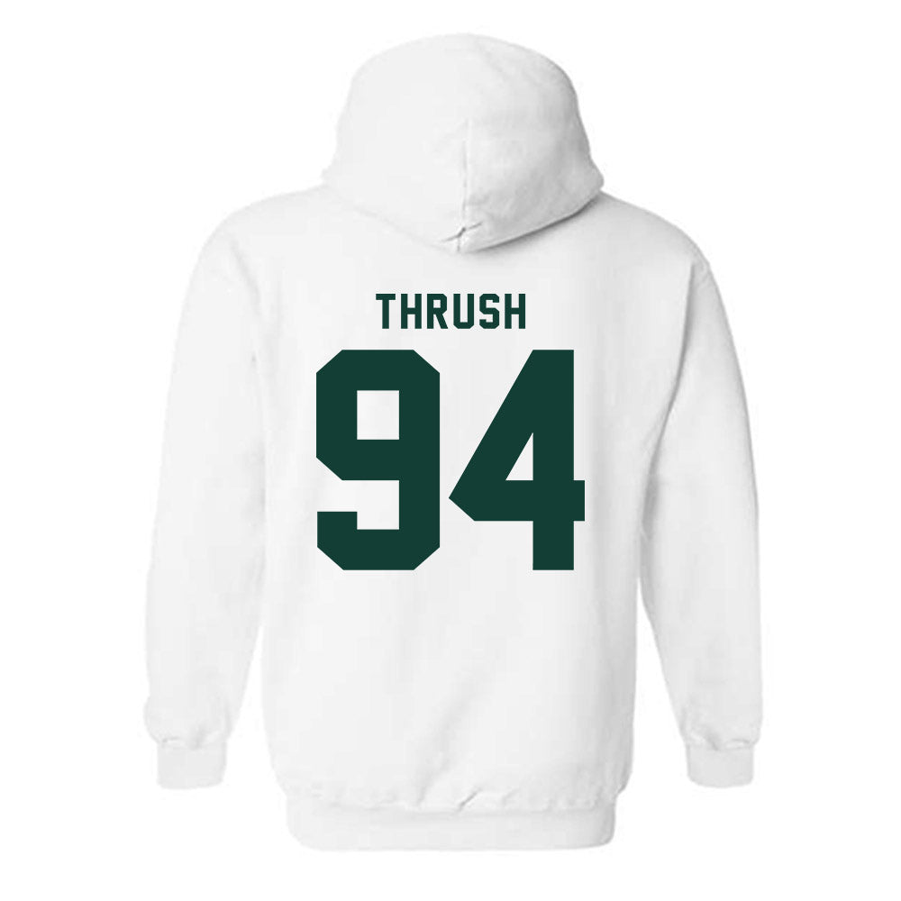 Michigan State - NCAA Football : Cal Thrush - Classic Shersey Hooded Sweatshirt-1