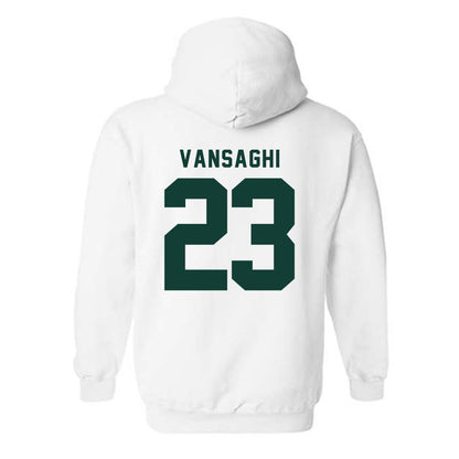Michigan State - NCAA Men's Ice Hockey : Shane Vansaghi - Classic Shersey Hooded Sweatshirt-1