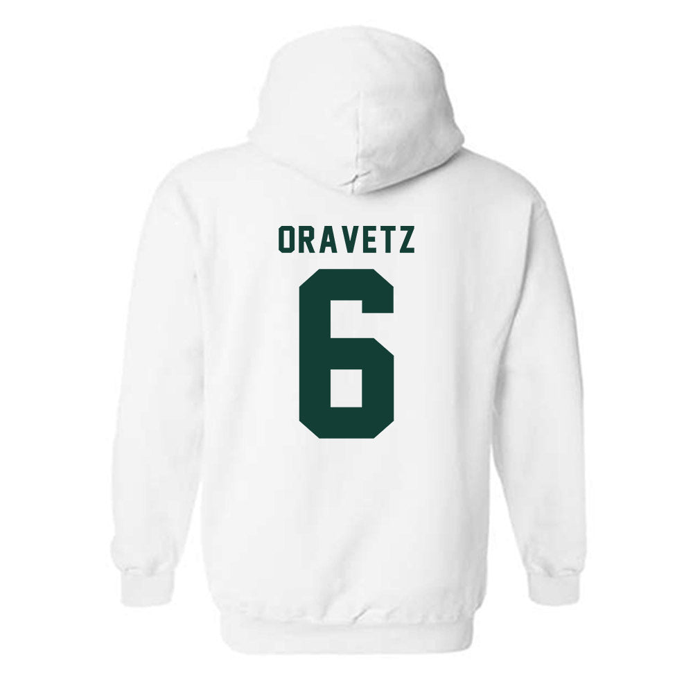 Michigan State - NCAA Men's Ice Hockey : Austin Oravetz - Classic Shersey Hooded Sweatshirt-1