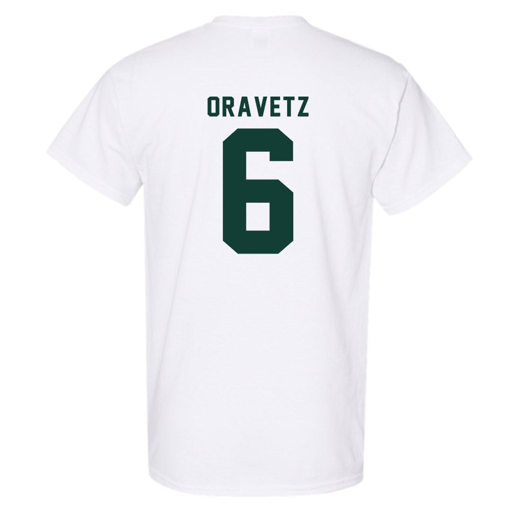 Michigan State - NCAA Men's Ice Hockey : Austin Oravetz - Classic Shersey T-Shirt-1