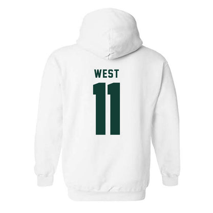 Michigan State - NCAA Men's Ice Hockey : Owen West - Classic Shersey Hooded Sweatshirt-1