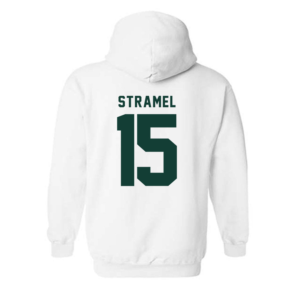 Michigan State - NCAA Men's Ice Hockey : Charlie Stramel - Classic Shersey Hooded Sweatshirt-1