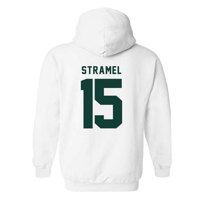 Michigan State - NCAA Men's Ice Hockey : Charlie Stramel - Classic Shersey Hooded Sweatshirt-1