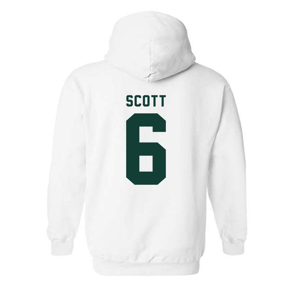 Michigan State - NCAA Men's Basketball : Jordan Scott - Classic Shersey Hooded Sweatshirt-1