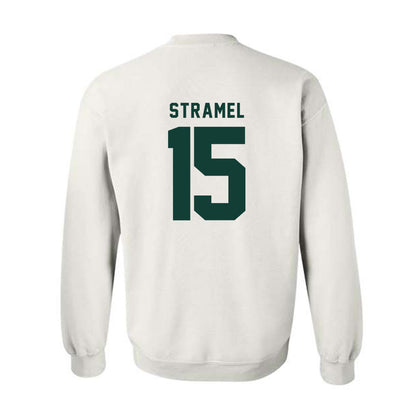Michigan State - NCAA Men's Ice Hockey : Charlie Stramel - Classic Shersey Crewneck Sweatshirt-1