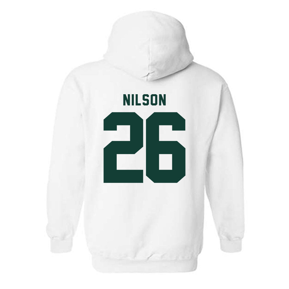 Michigan State - NCAA Men's Ice Hockey : Eric Nilson - Classic Shersey Hooded Sweatshirt-1