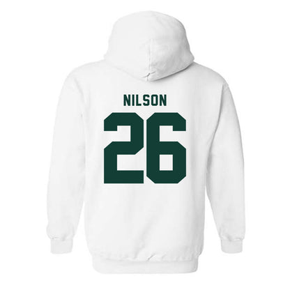Michigan State - NCAA Men's Ice Hockey : Eric Nilson - Classic Shersey Hooded Sweatshirt-1