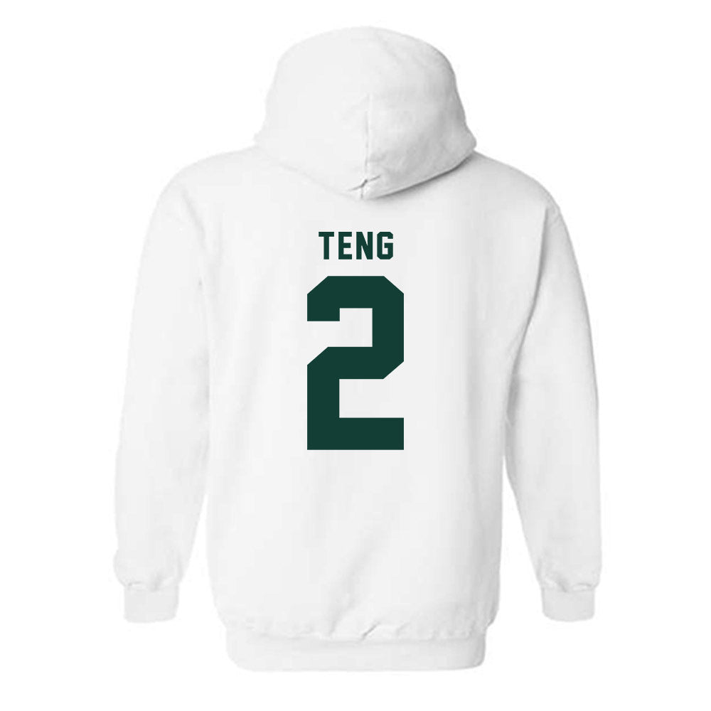 Michigan State - NCAA Men's Basketball : Kur Teng - Classic Shersey Hooded Sweatshirt-1