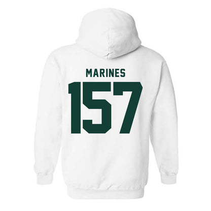 Michigan State - NCAA Wrestling : Darius Marines - Classic Shersey Hooded Sweatshirt-1